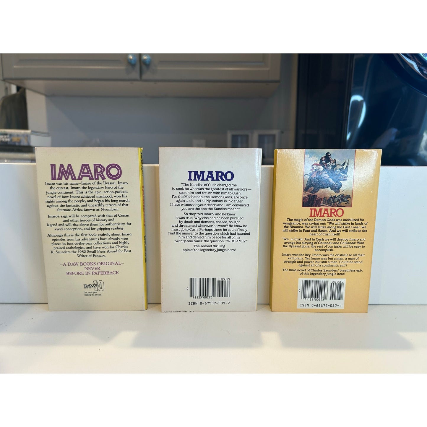 Charles Saunders - Imaro Trilogy - 3 book set - All minty 1st Prints - Daw Books