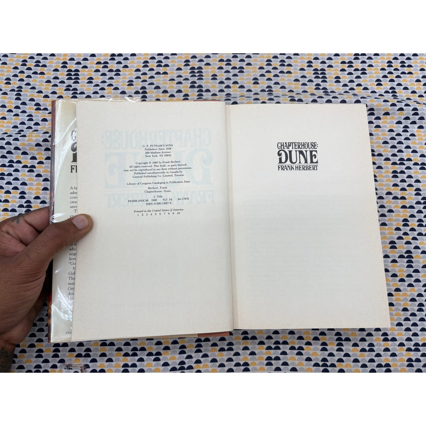 Chapterhouse: Dune - Frank Herbert - Hardcover - Putnam 1st Edition 1st Printing