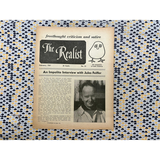 The Realist Magazine - Counterculture Newspaper - February 1961 - No 23.