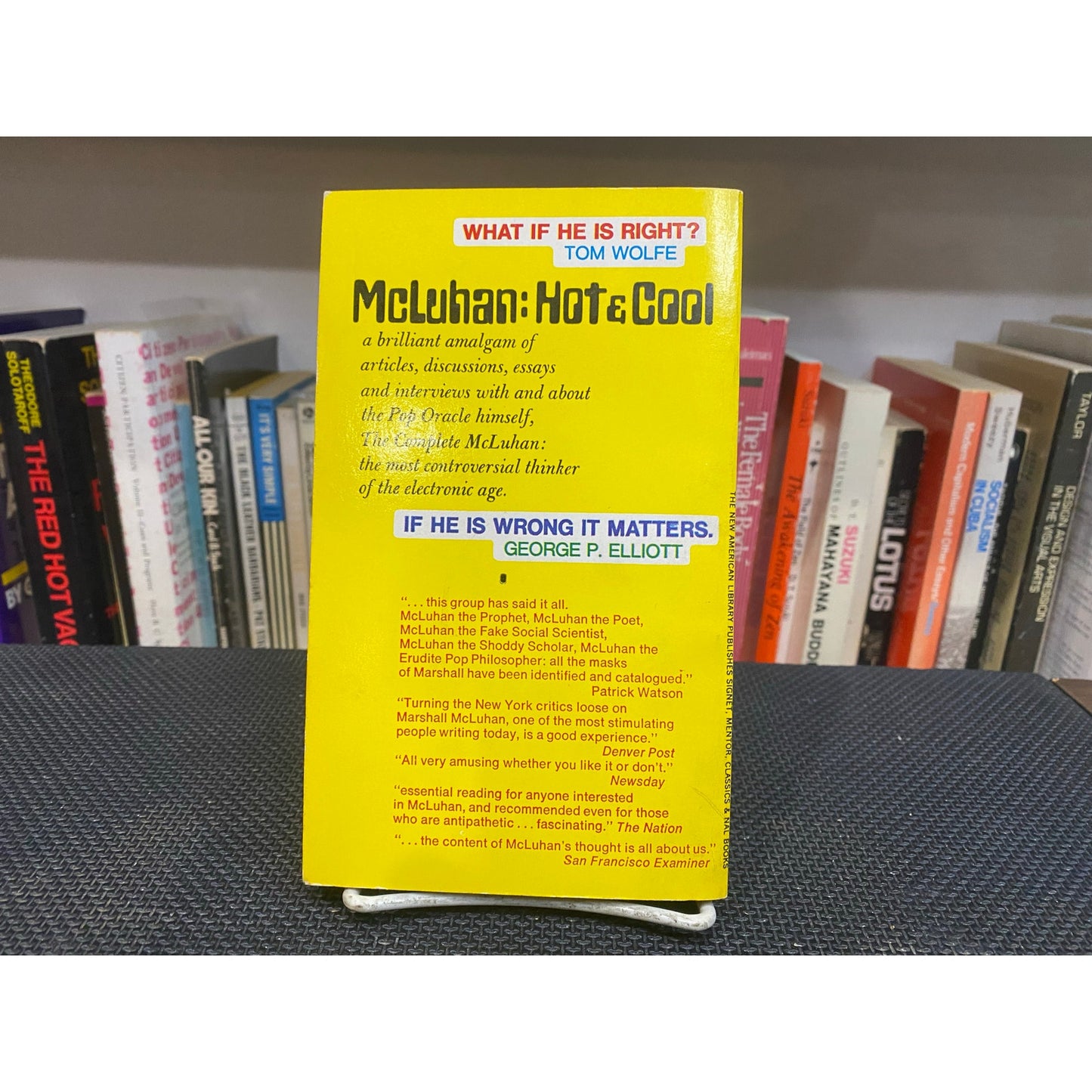 Mcluhan: Hot & Cool - Marshall McLuhan - Vintage Paperback Book - 95 cent Signet Edition