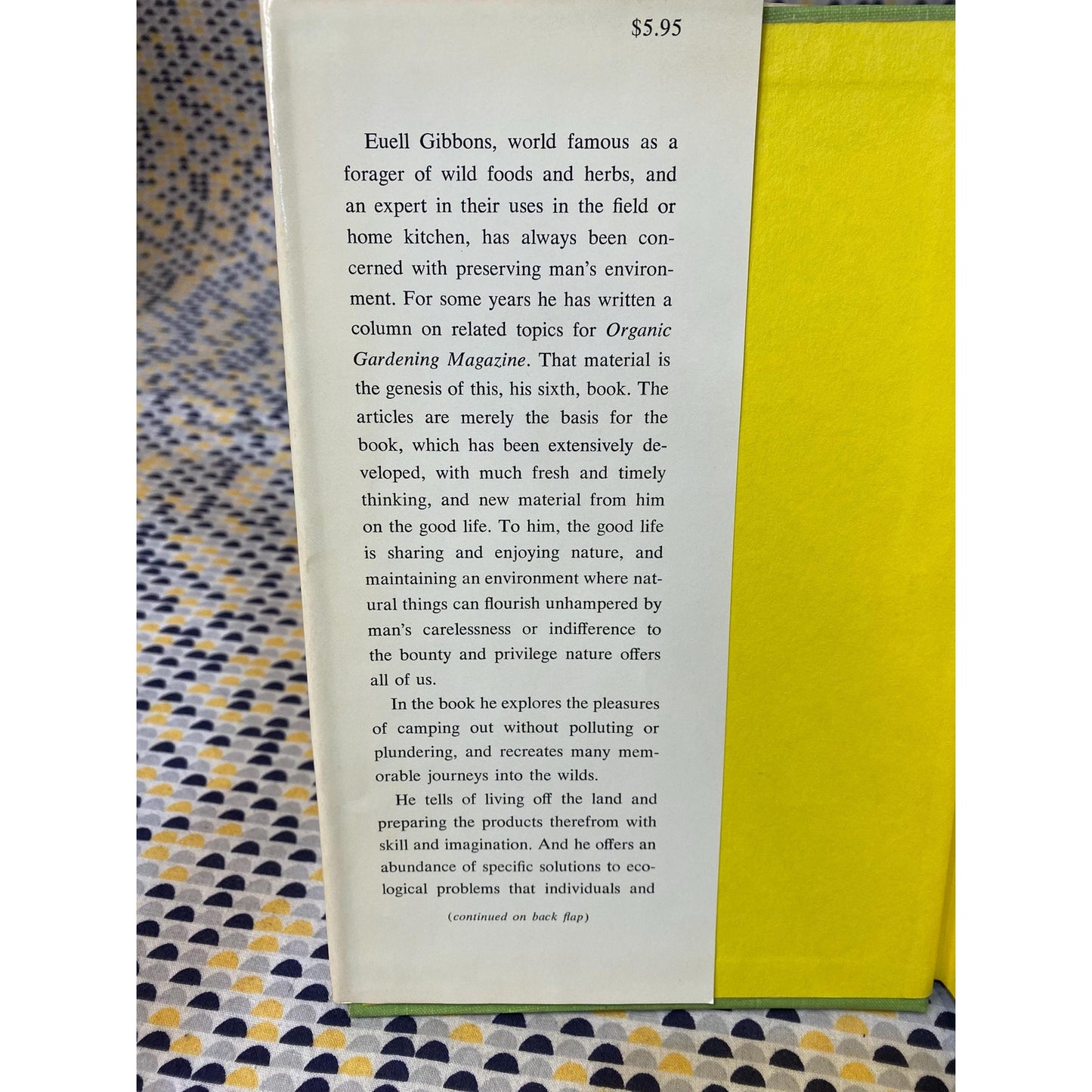 Stalking the Good Life - Euell Gibbons - Hardcover Book - McKay Edition