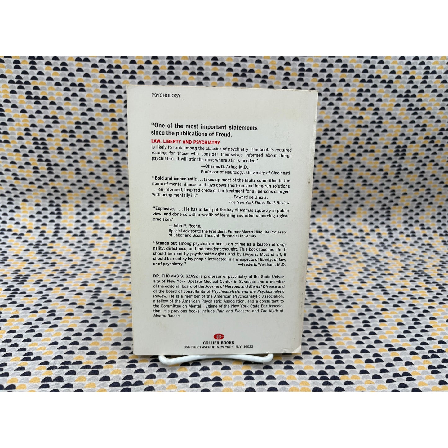 Law Liberty And Psychiatry - Thomas Szasz - Collier - Paperback