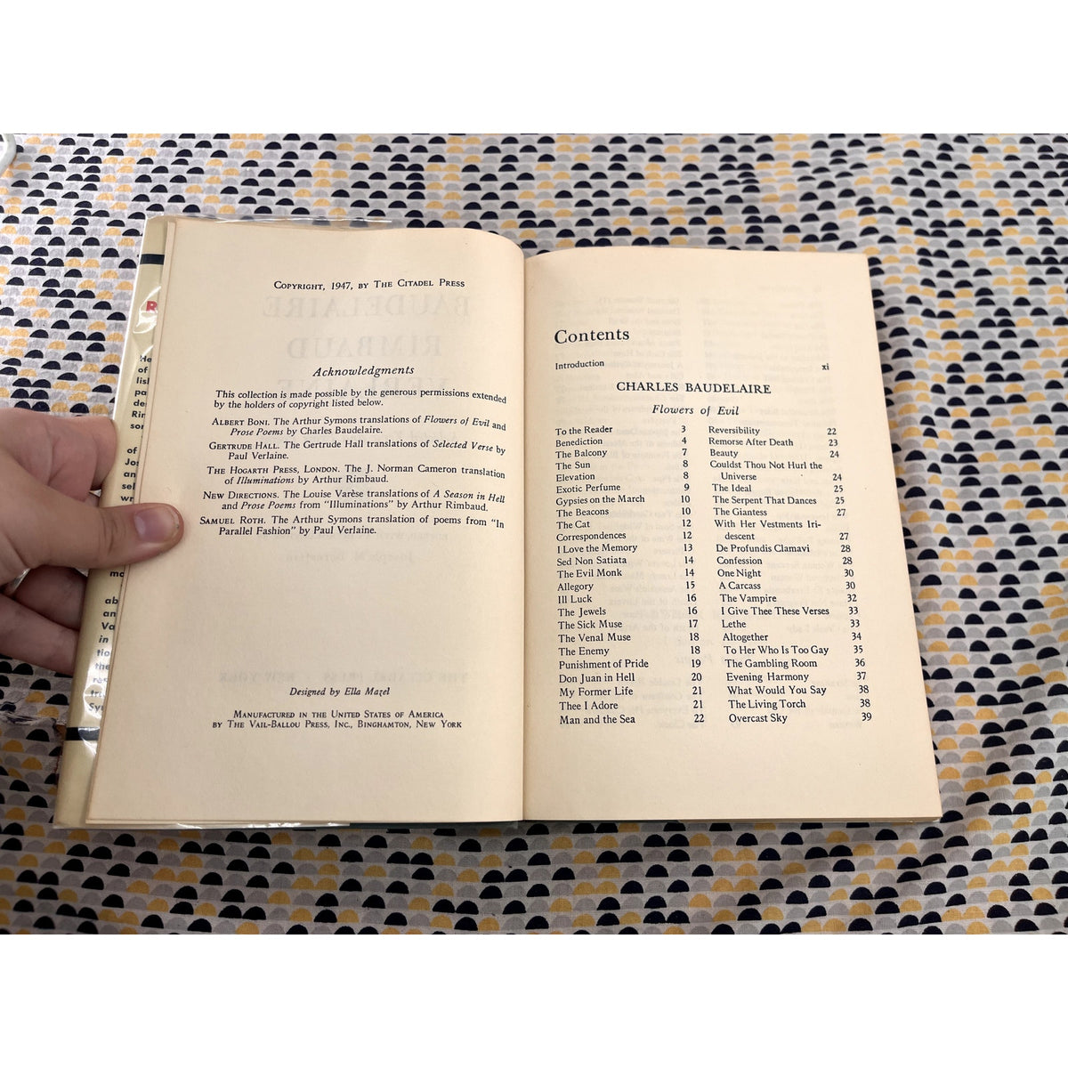 Selected Verse & Prose Poems from Baudelaire Rimbaud Verlaine - Citadel Books - Hardcover