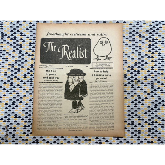 The Realist Magazine - Counterculture Newspaper - February 1961 - No. 31