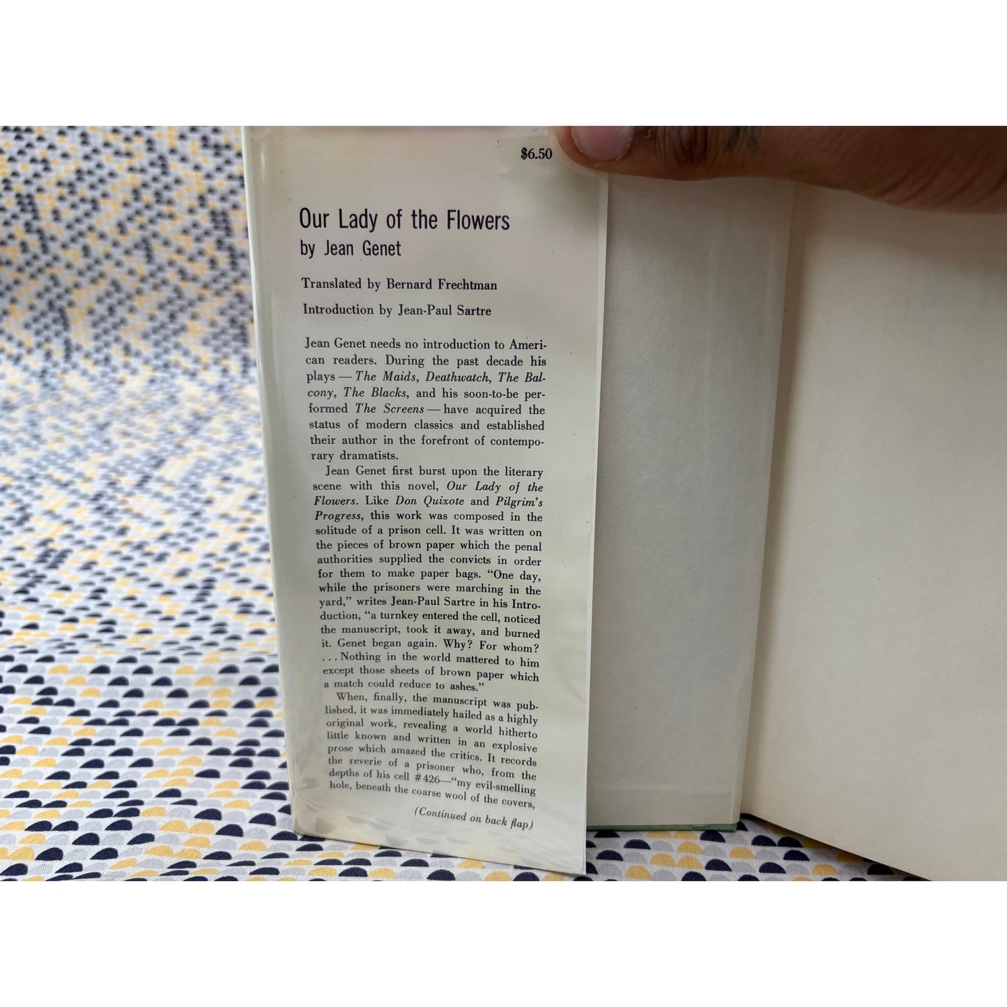 Our Lady Of The Flowers - Jean Genet - Grove Press - Hardcover