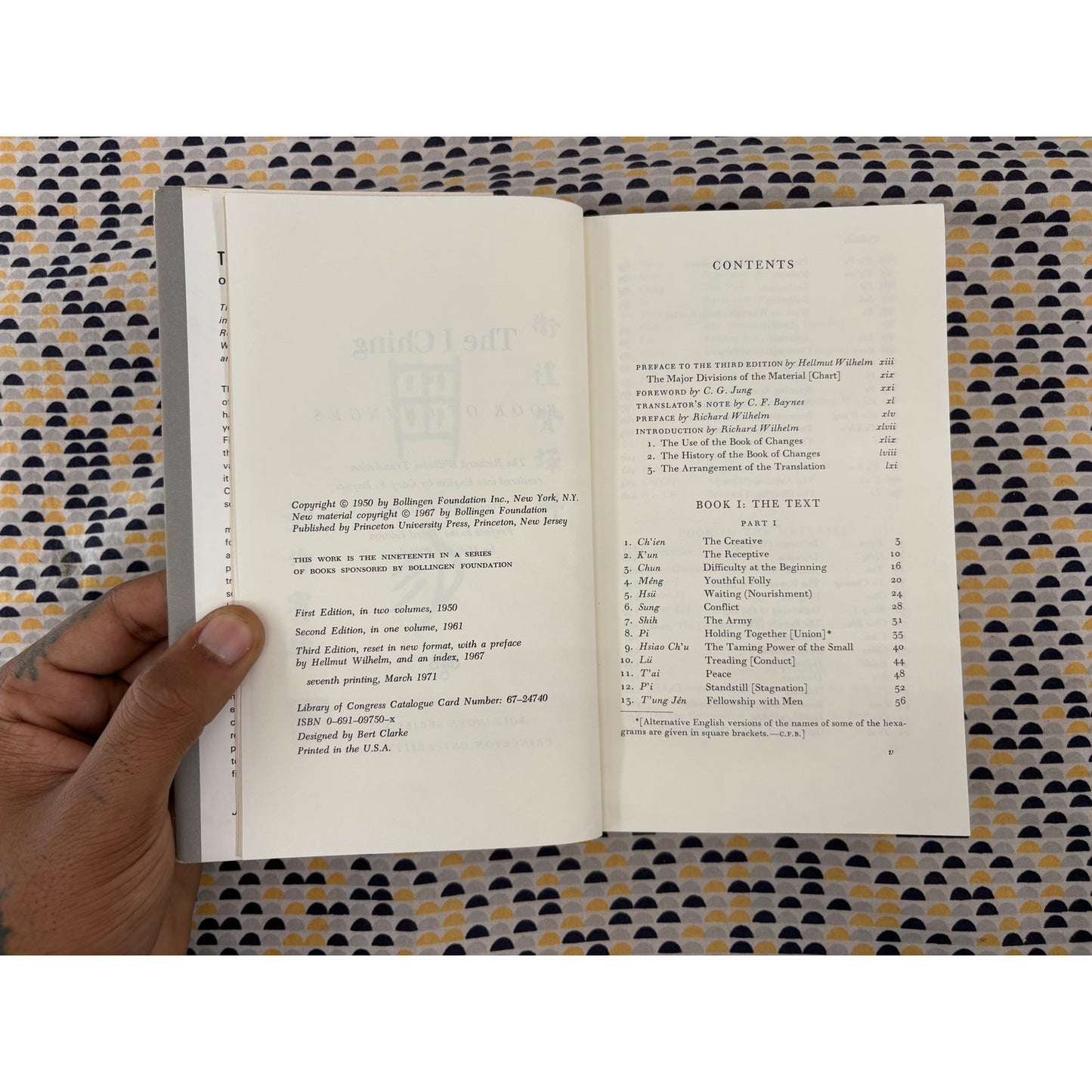 The Iching - I Ching - Cary F. Baynes - Princeton University - Hardcover