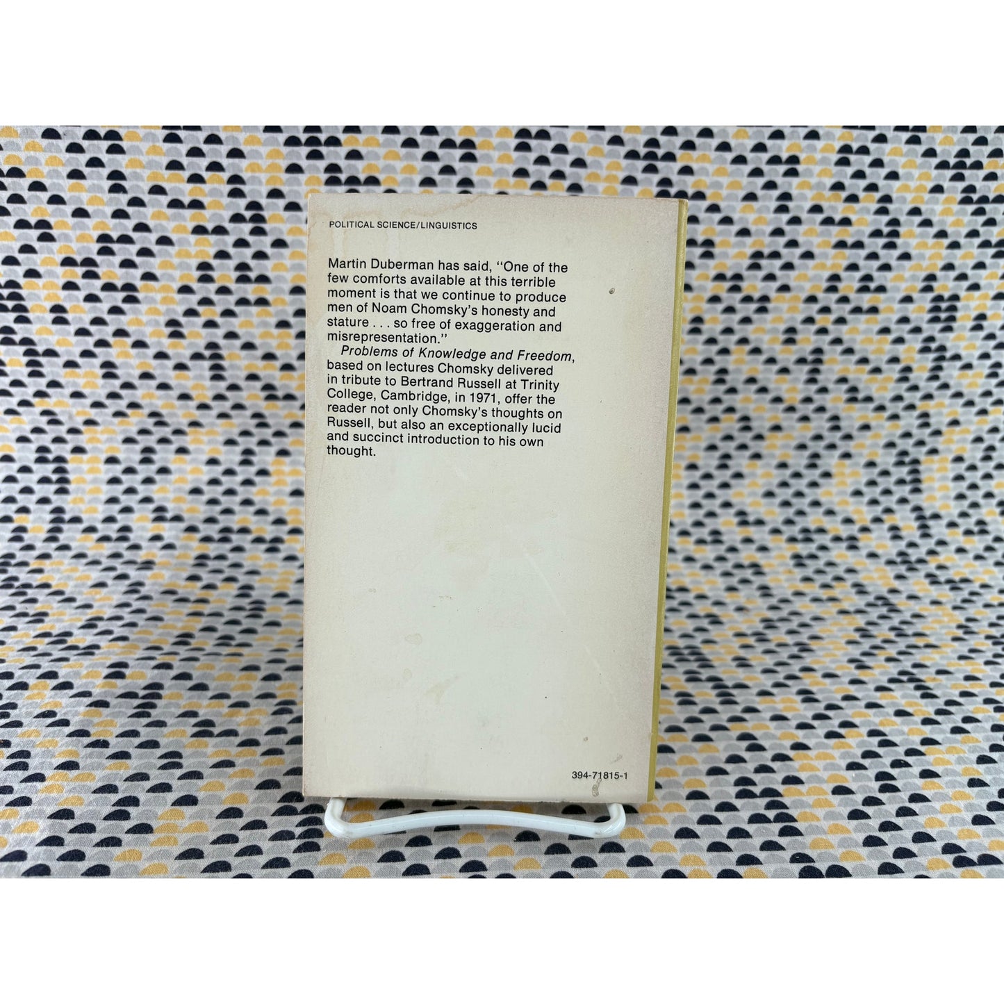 Problems Of Knowledge And Freedom - Noam Chomsky - Vintage - Paperback