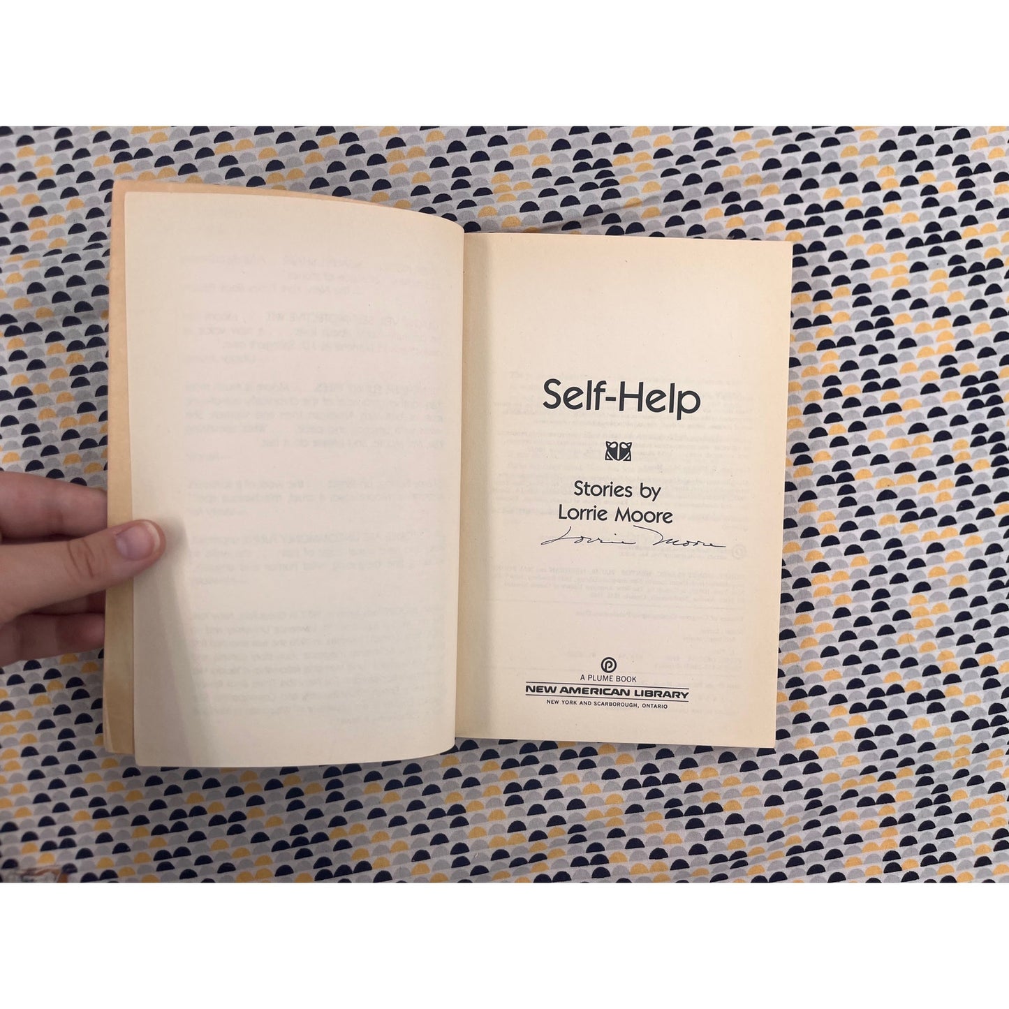 SIGNED - Self-Help - Lorrie Moore - Plume Fiction - Paperback