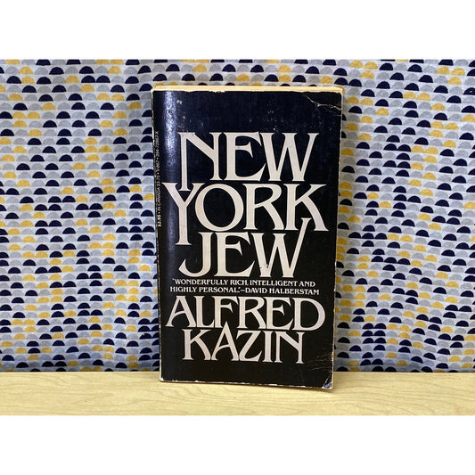 New York Jew - Alfred Kazin - Vintage Paperback Book