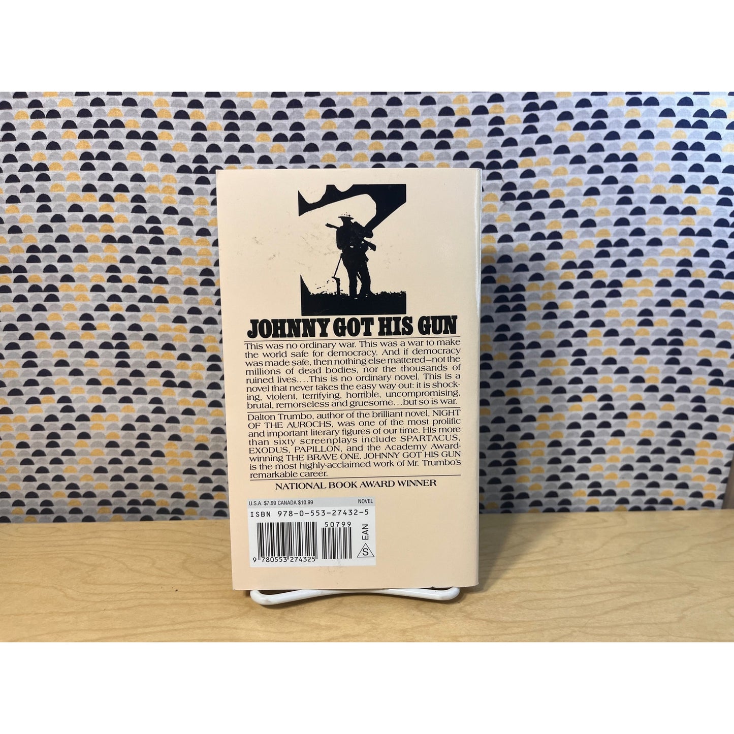 Johnny Got His Gun - Dalton Trumbo - Vintage Paperback Book - Bantam Books