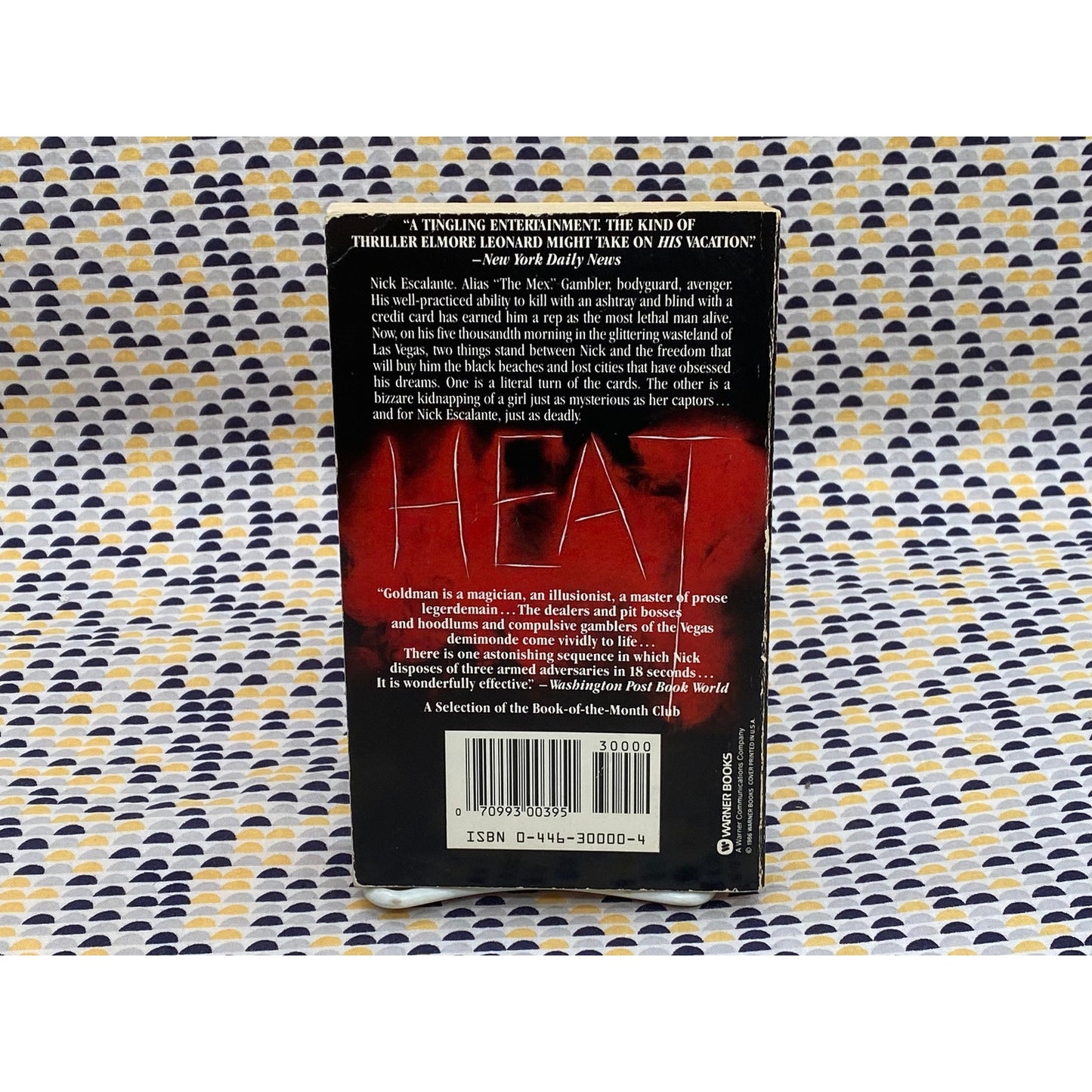 Heat - William Goldman - Vintage Paperback Book - Warner Books Edition