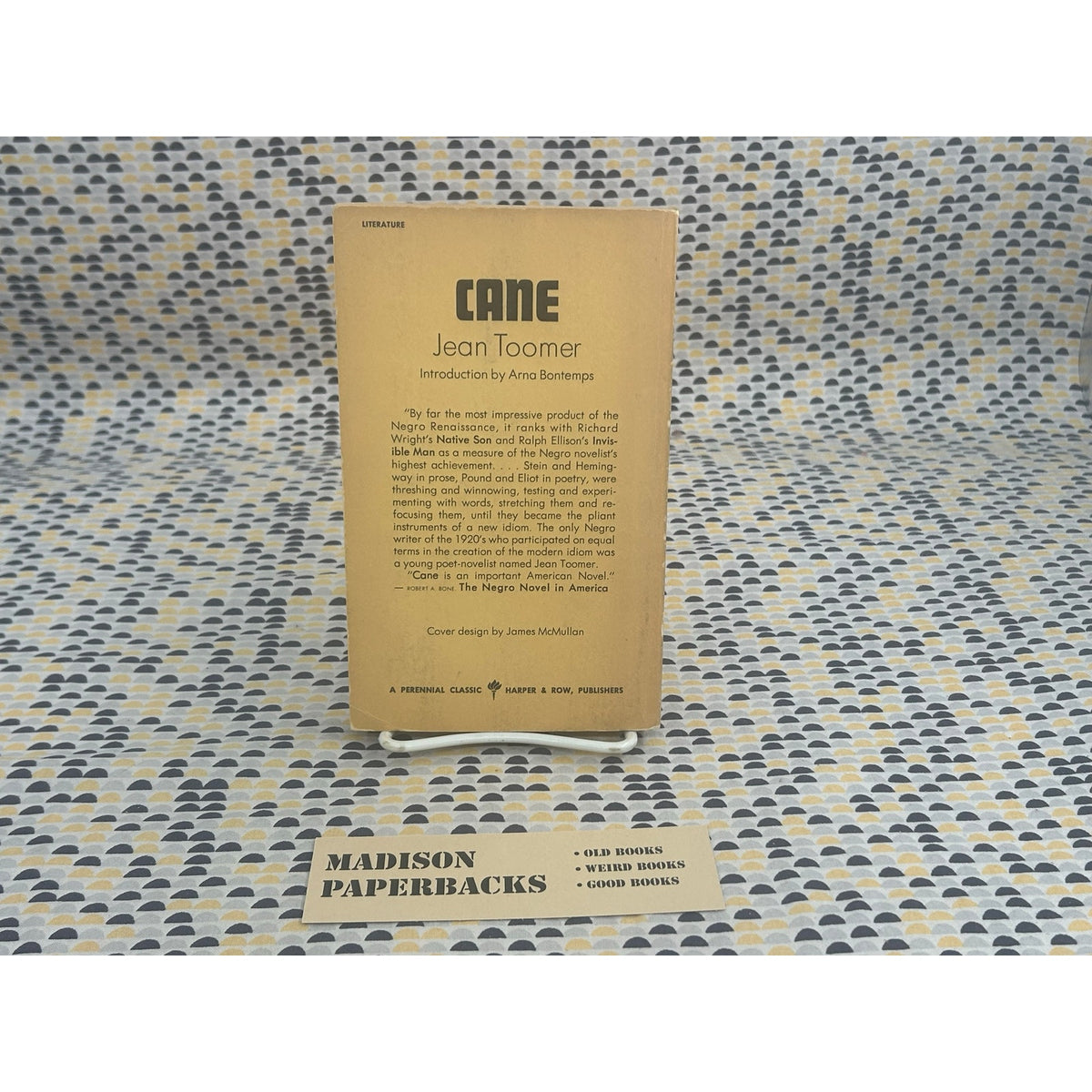 Cane - Jean Paul Toomer - Vintage Paperback Book- Perennial / Harper & Row Edition