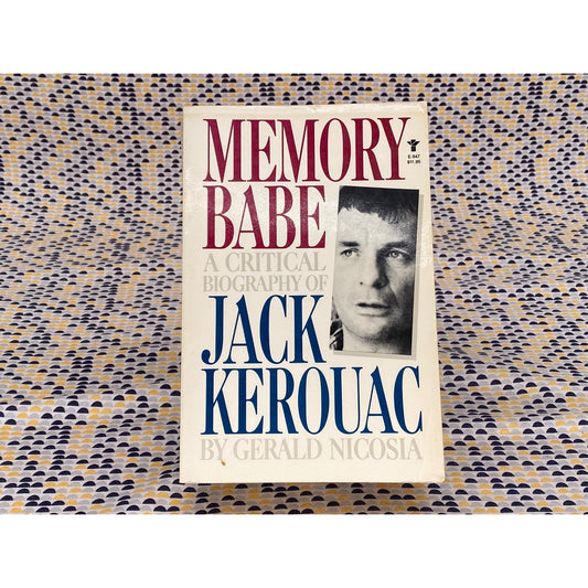 Memory Babe: A Critical Biography Of Jack Kerouac - Gerald Nicosia - Vintage Paperback Book - Grove Press Edition