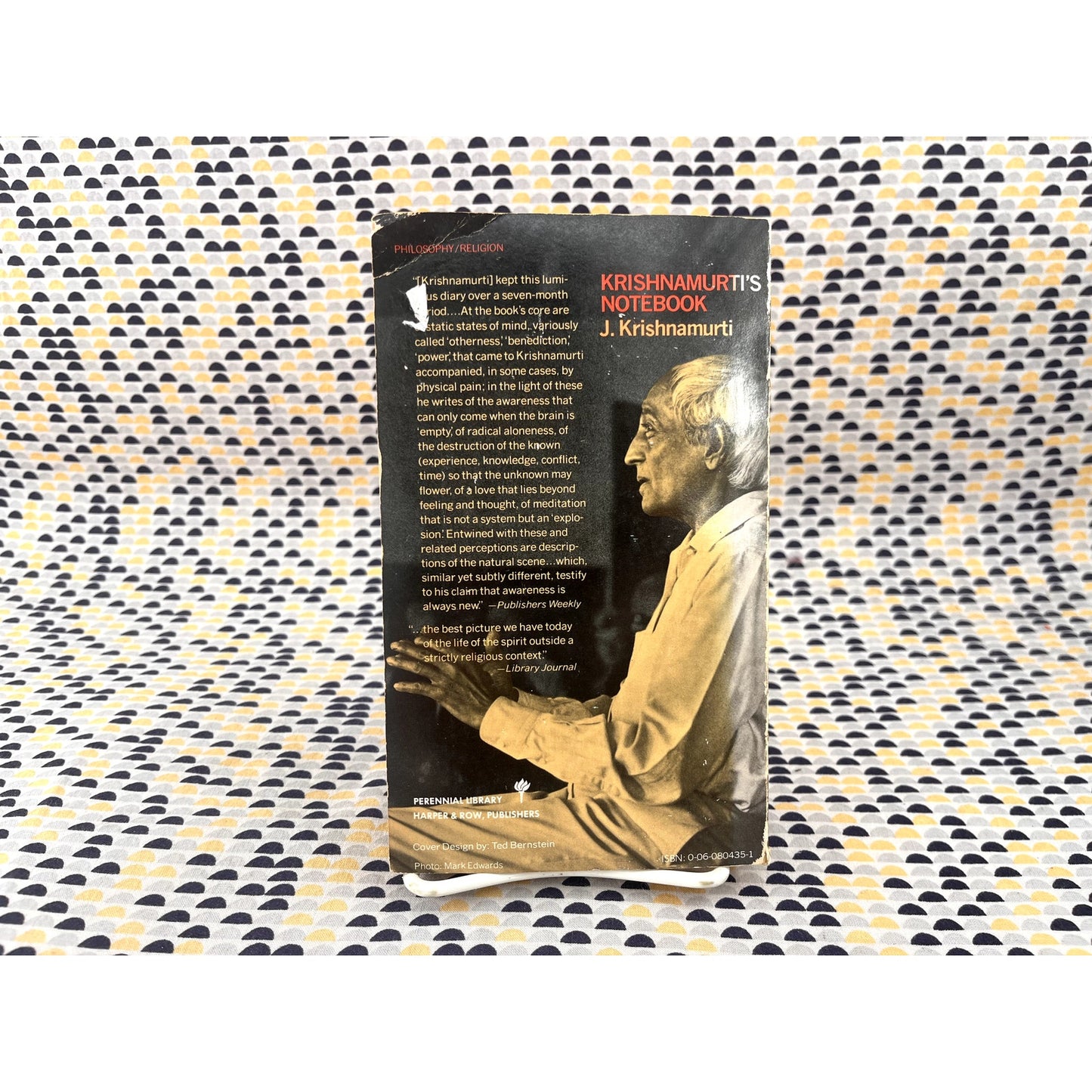 Krishnamurti's Notebook - J. Krishnamurti - Perennial Library - Paperback