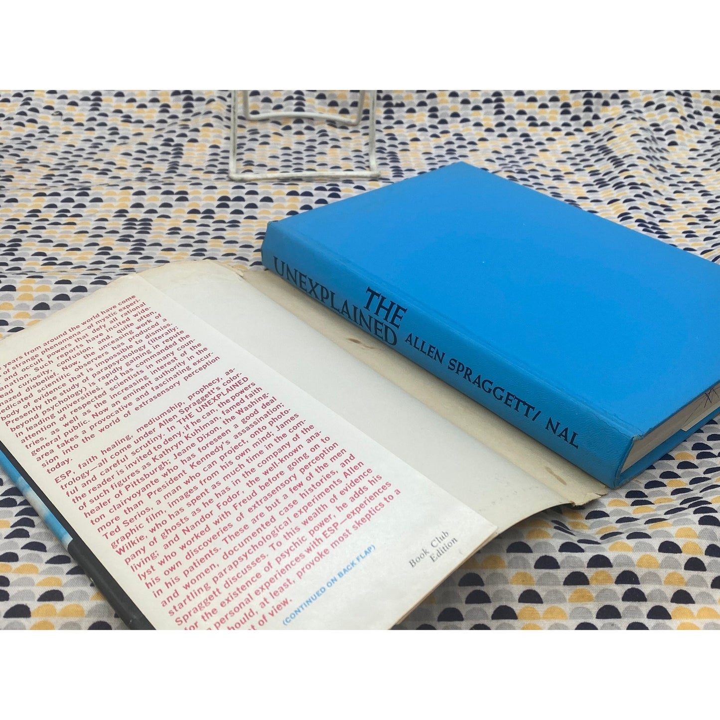 The Unexplained - Allen Spraggett - Startling Discoveries of ESP and the Occult - Vintage Hardcover Book - New American Library Edition