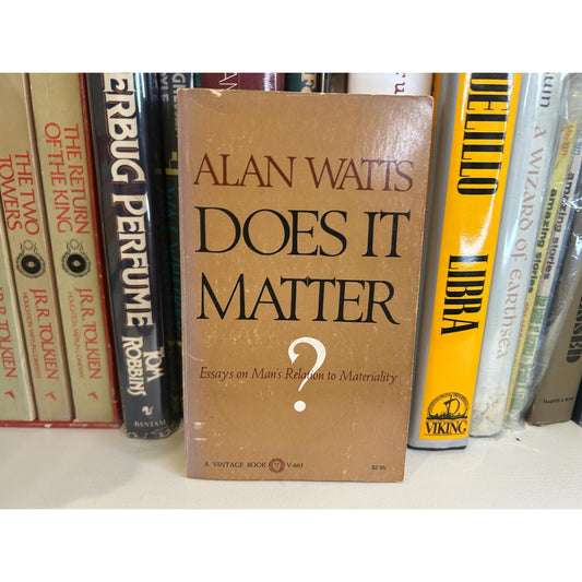 Does it Matter? - Alan Watts - Vintage Paperback Book