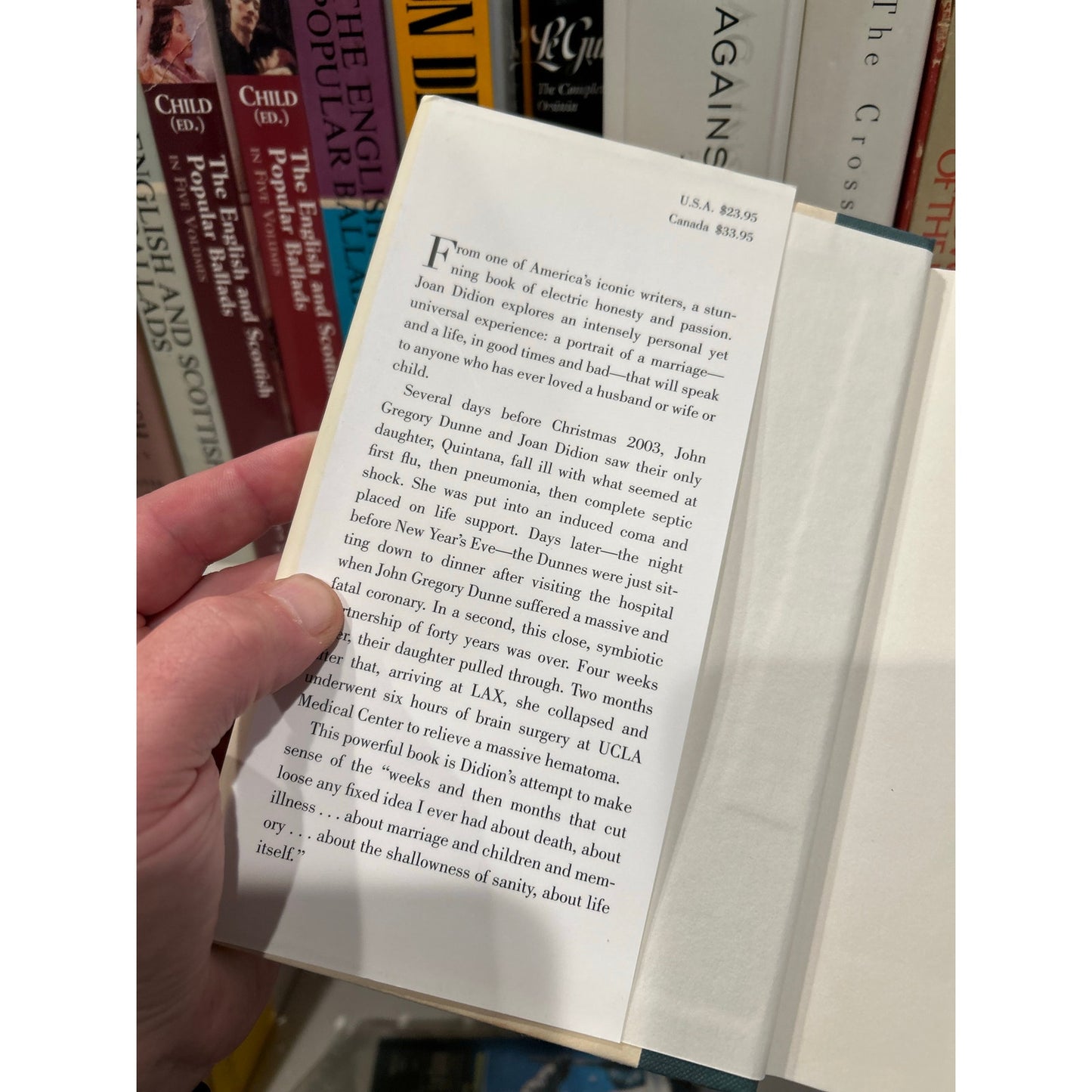 Year of Magical Thinking - Joan Didion  - Hardcover Book - First Edition, First Printing - Knopf