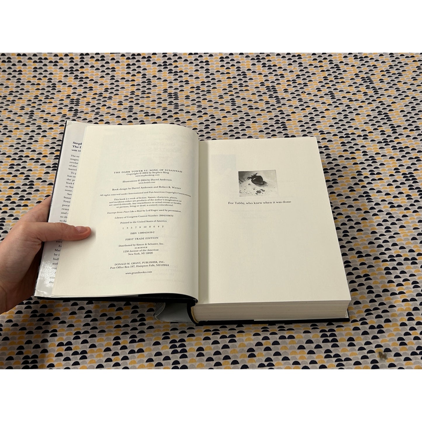Song of Susannah - Dark Tower IV - Stephen King - Grant - Hardcover - 1st Edition
