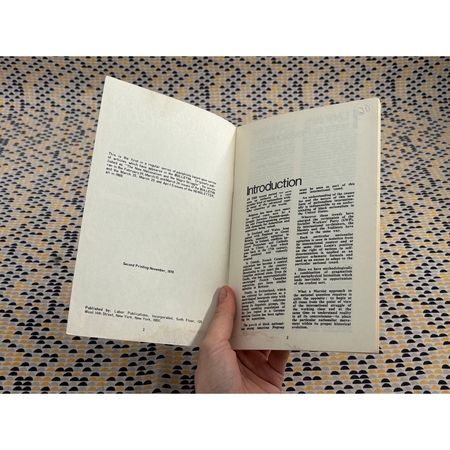 Black Nationalism & Marxist Theory - Tim Wohlforth - Bulletin Pamphlet Series - Paperback