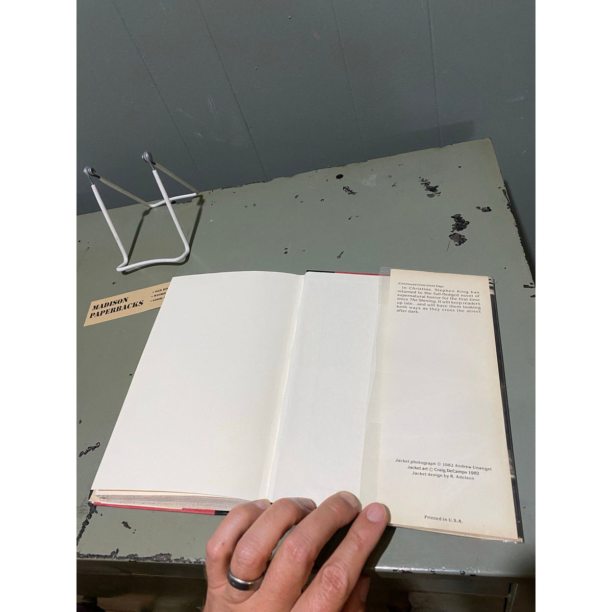 Christine - Stephen King - Vintage Hardcover Book - Viking Club Edition