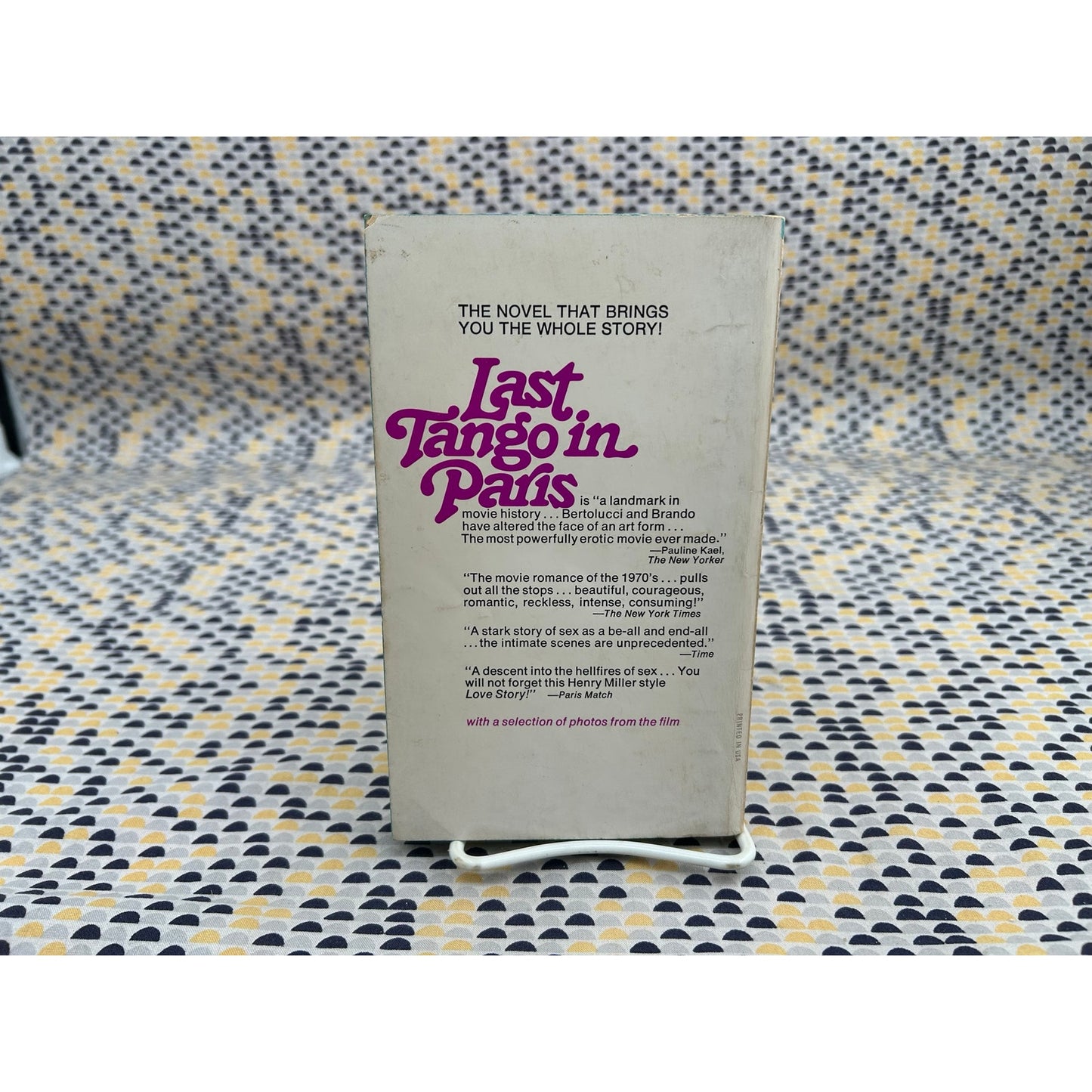 Last Tango in Paris - Robert Alley - Movie Novelization - Vintage Paperback - Tie-In