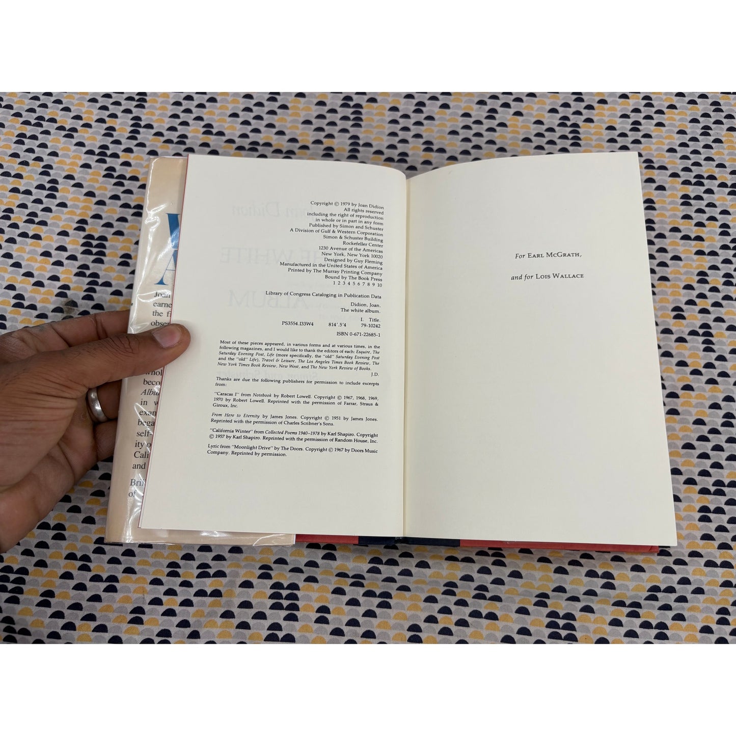The White Album - Joan Didion - Vintage Hardcover Book - First Edition, First Printing - 1979 Simon and Schuster