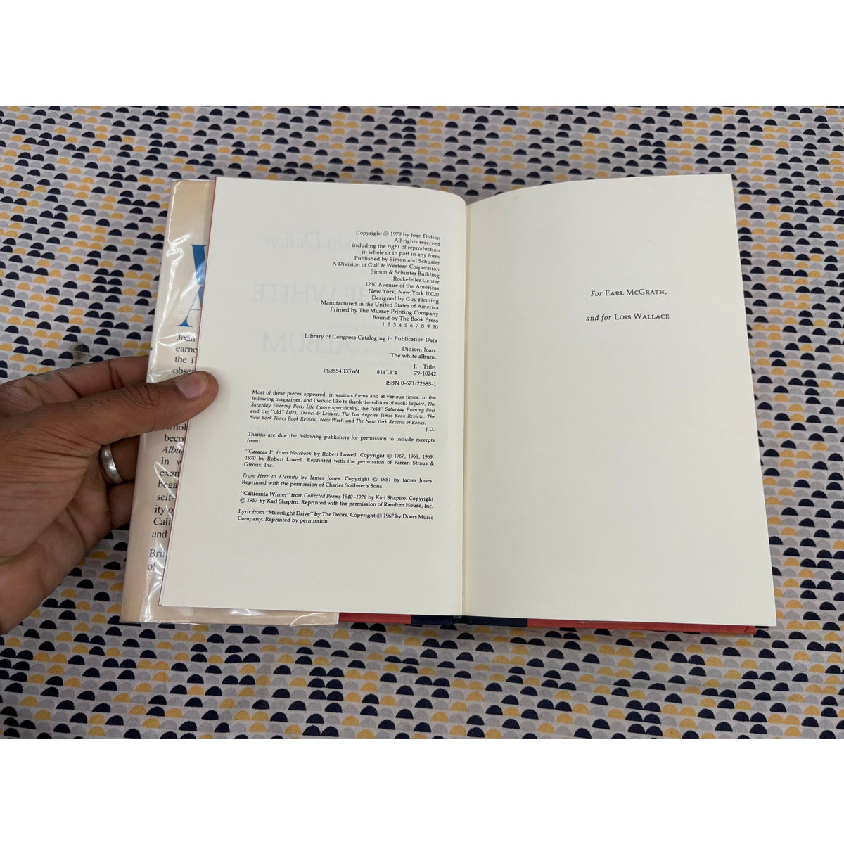 The White Album - Joan Didion - Vintage Hardcover Book - First Edition, First Printing - 1979 Simon and Schuster