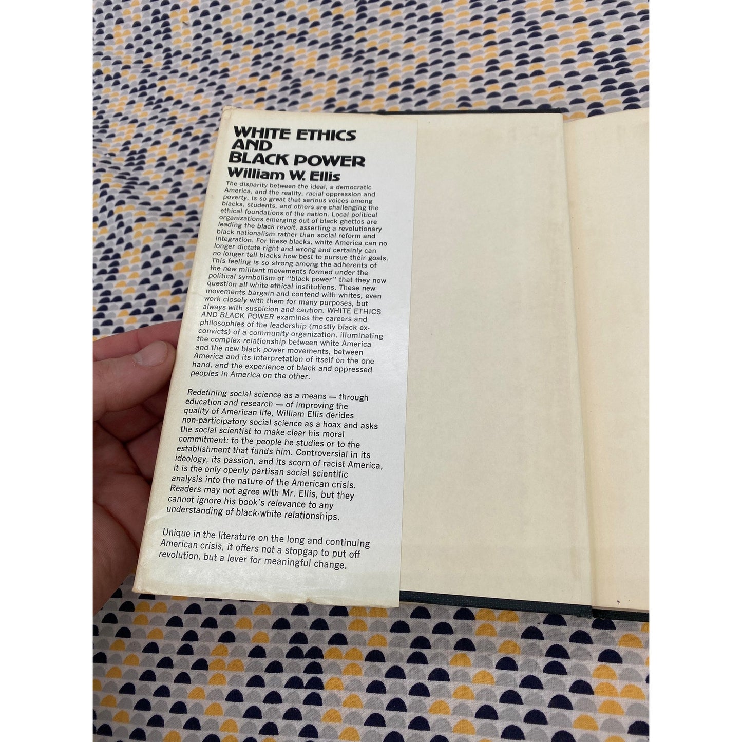 White Ethics and Black Power - the Emergence of the West Side Org- William Ellis