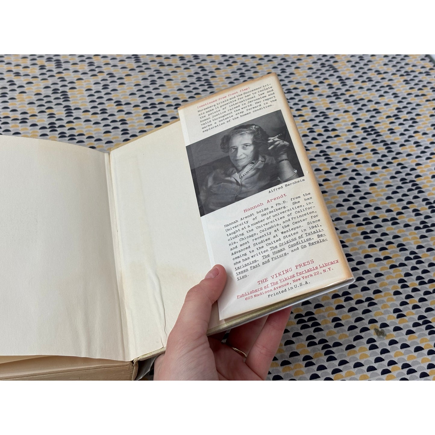 Eichmann in Jerusalem - Hannah Arendt - Viking - Hardcover - 1st Edition