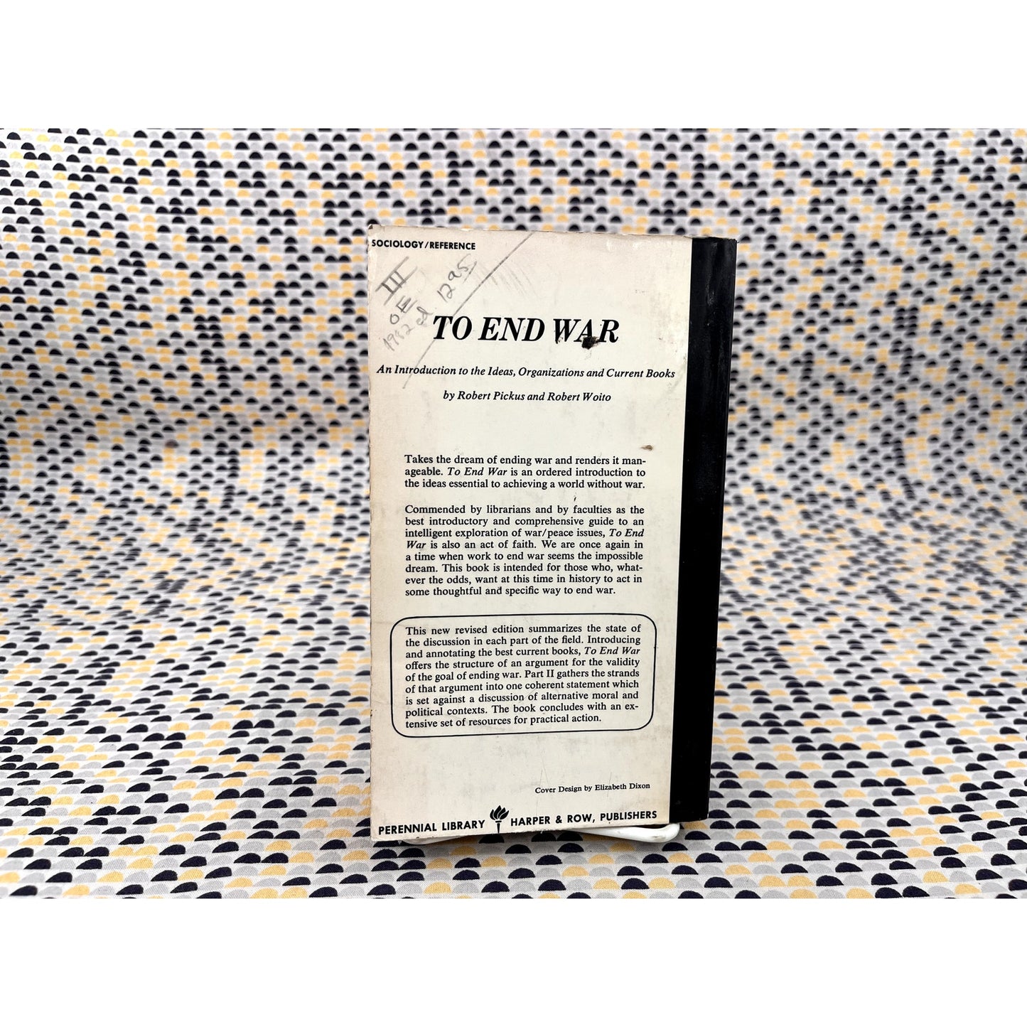 To End War - Robert Pickus & Robert Woito - Perennial Library - Paperback