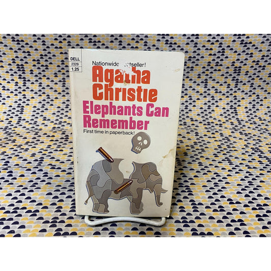 Elephants Can Remember - Agatha Christie - Vintage Paperback Book - Dell Edition