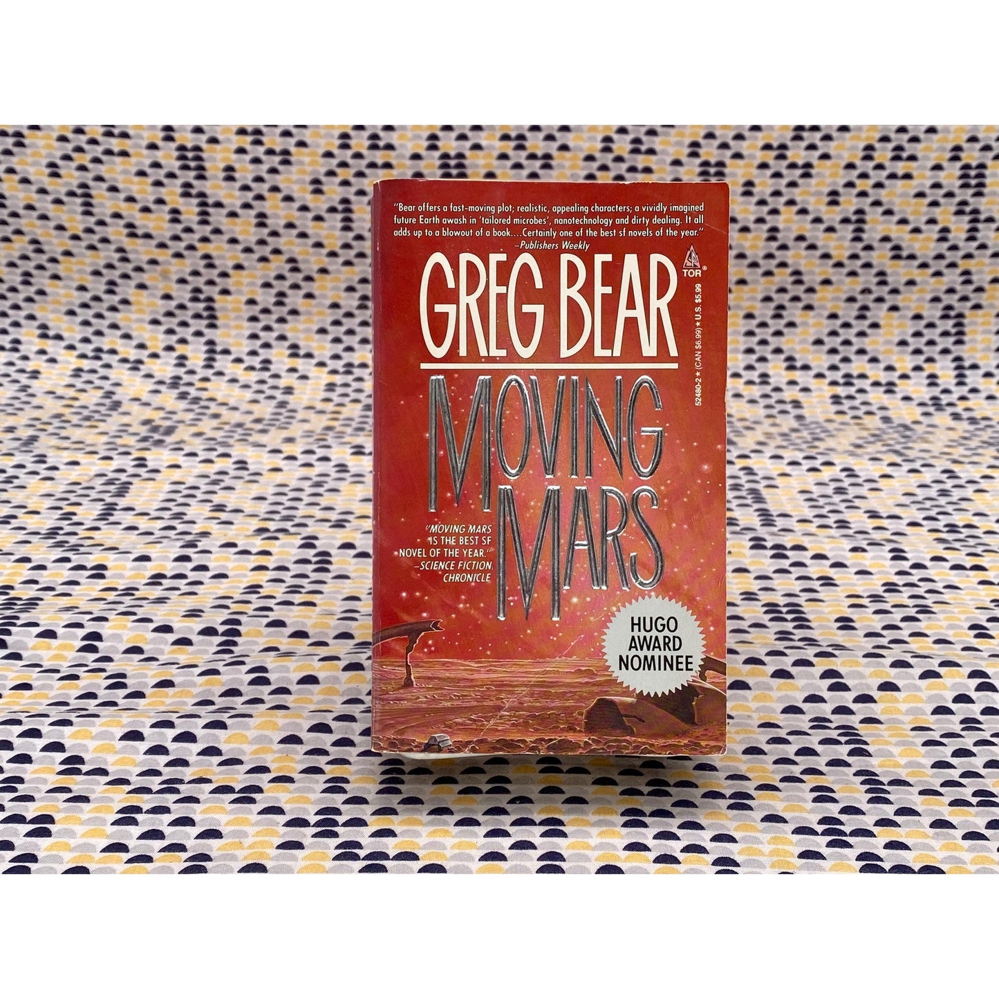 Moving Mars - Greg Bear - Vintage Paperback Book - Tor Edition