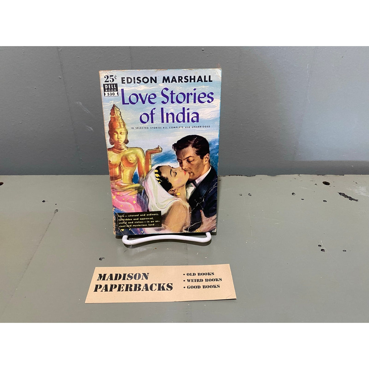Love Stories of India - Edison Marshall - Dell 530 - Mapback - Vintage Paperbacks