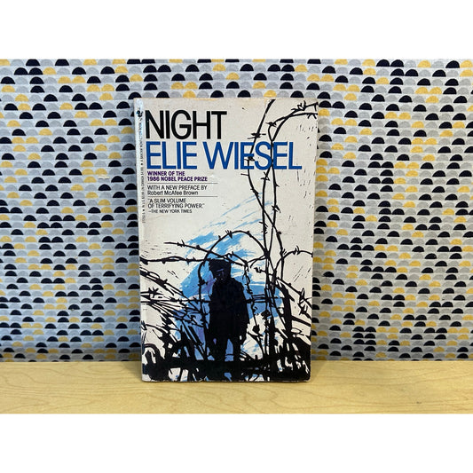 Night - Elie Wiesel - Vintage Paperback Book - Bantam Edition