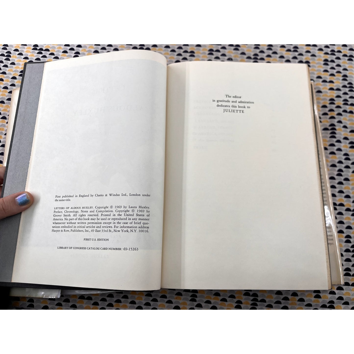 Letters of Aldous Huxley - Ed. Grover Smith - Harper & Row Books. - Hardcover