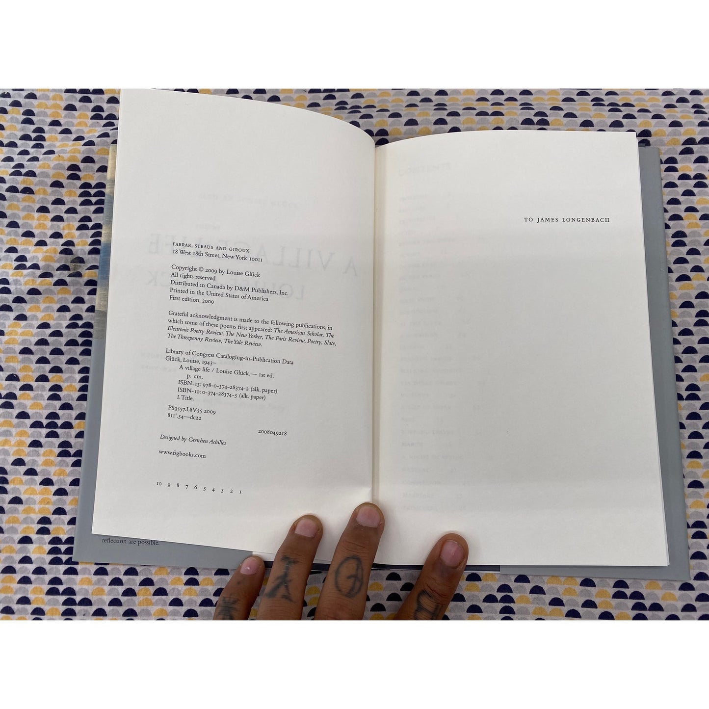 A Village Life - Louise Gluck - FSG - Hardcover - 1st Edition