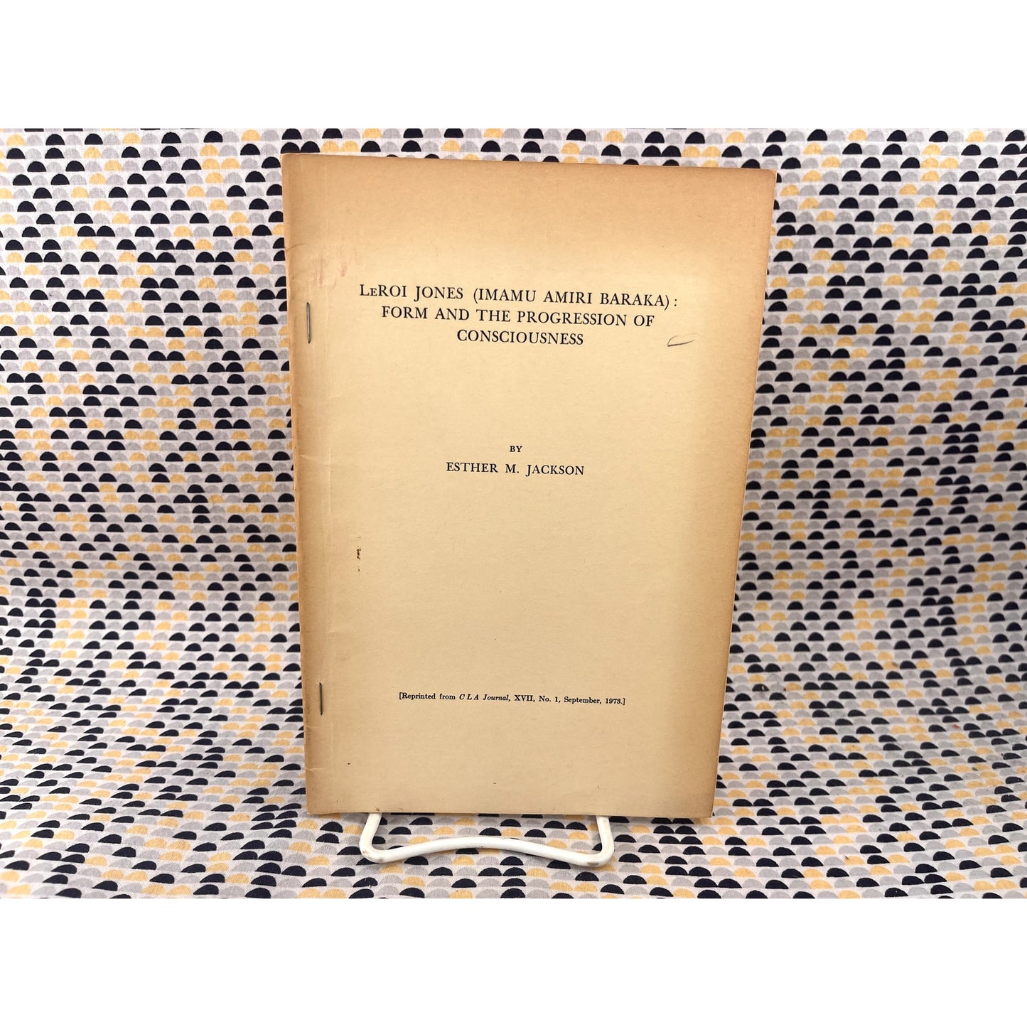 LeRoi Jones: Form and the Progression of Consciousness - Esther M. Jackson - Amiri Baraka -Paperback