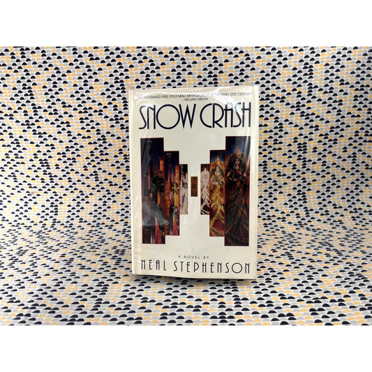 Snow Crash - Neal Stephenson - Vintage Hardcover Book - 1992 Book Club Edition - Bantam Spectra