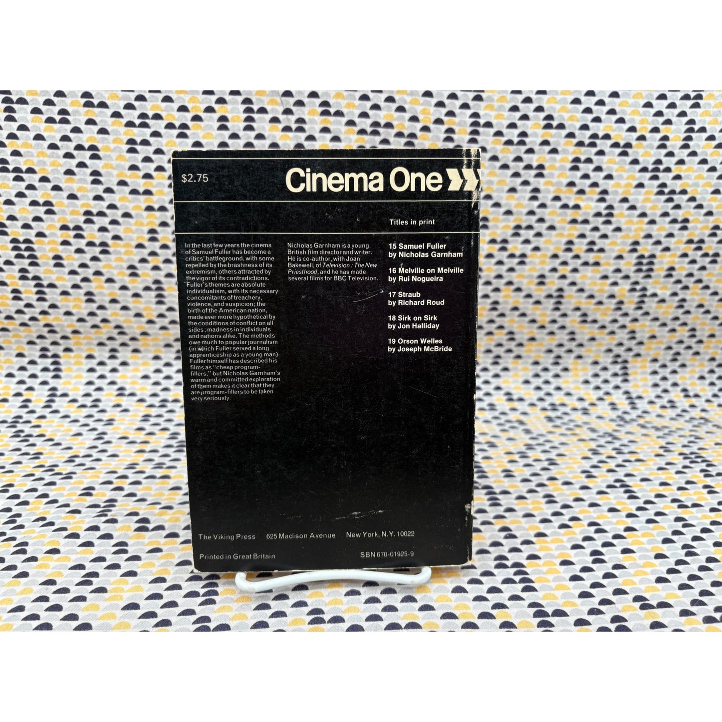 Samuel Fuller - Nicholas Garnham - Viking Cinema One - Paperback