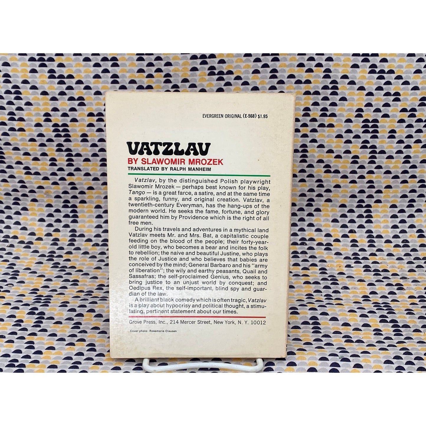 Vatzlav: A Play In 77 Scenes - Slawomir Mrozek - Vintage Paperback Book - Evergreen/Grove Press Edition