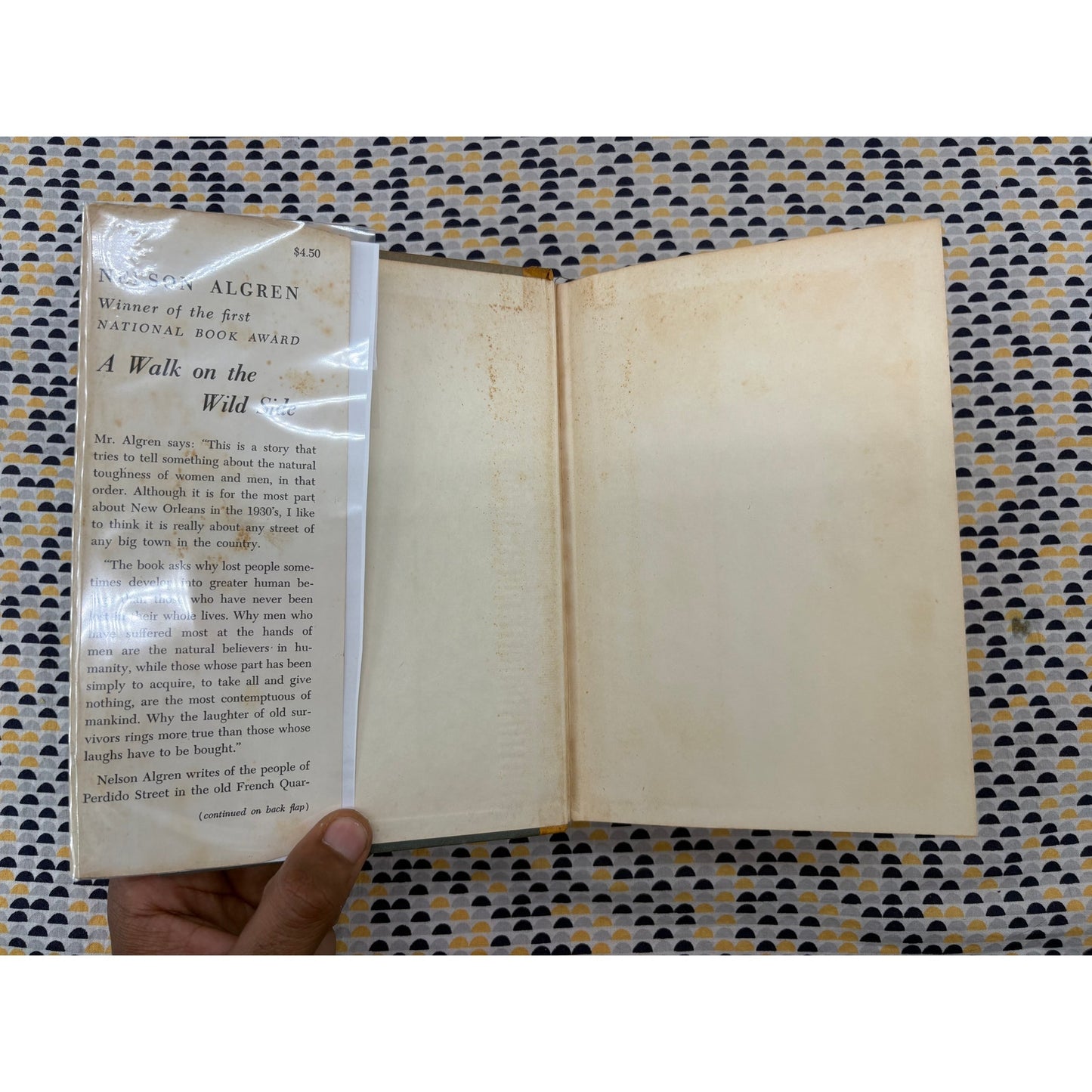 A Walk On The Wild Side - Nelson Algren - Farrar Straus - Hardcover - 1st Edition 1st Printing