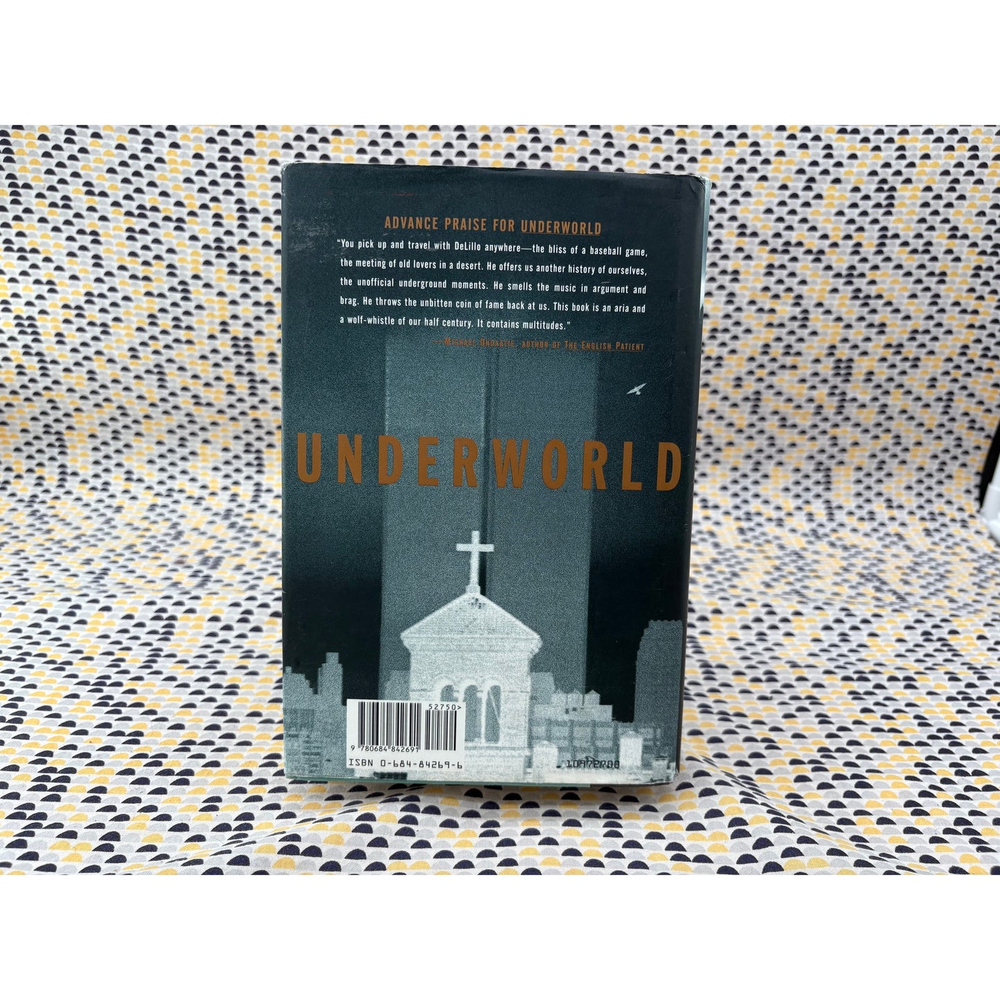 Underworld - Don DeLillo  - Hardcover - Scribners 1st Edition 1st Printing