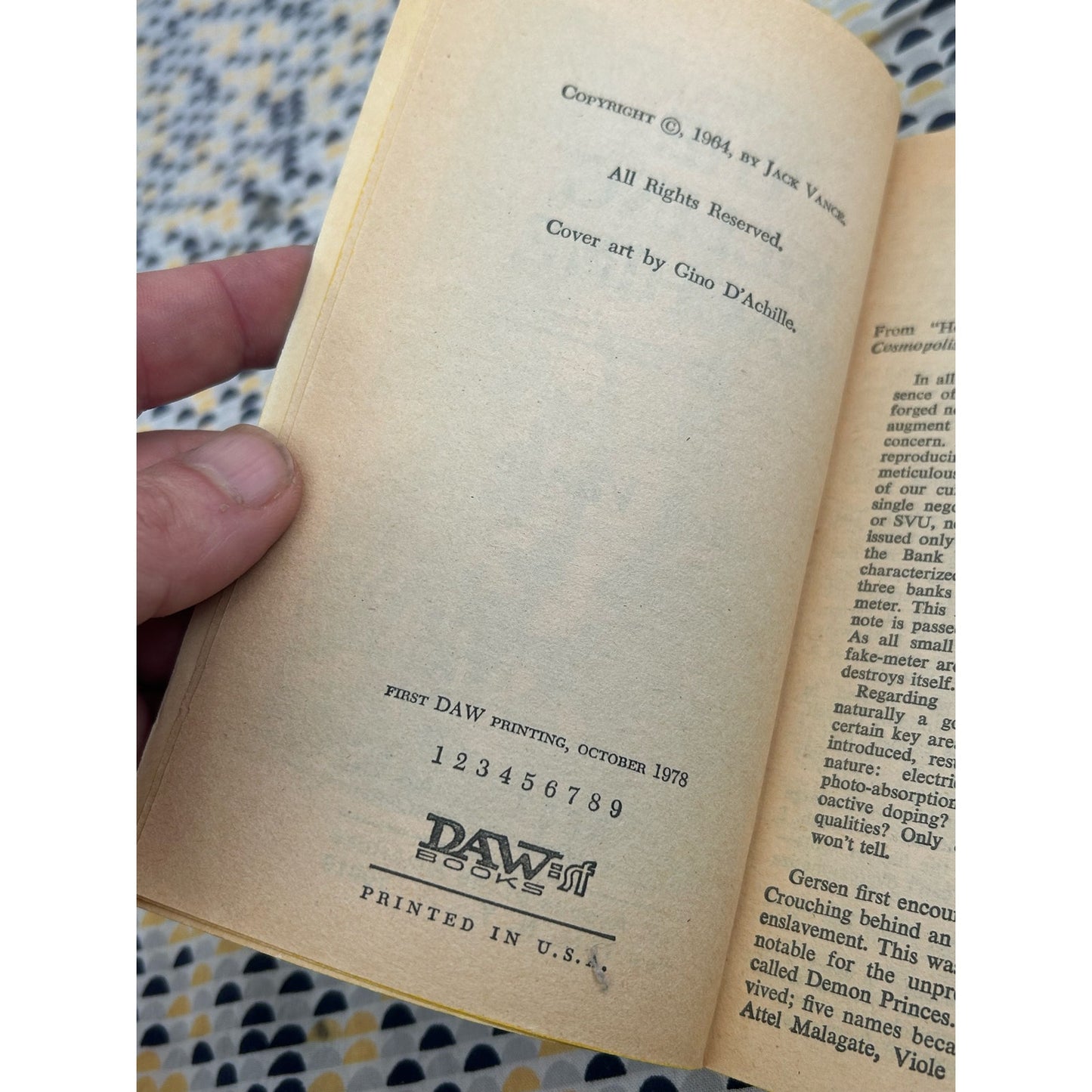 The Killing Machine - Jack Vance - Vintage Paperback Book - Daw Edition