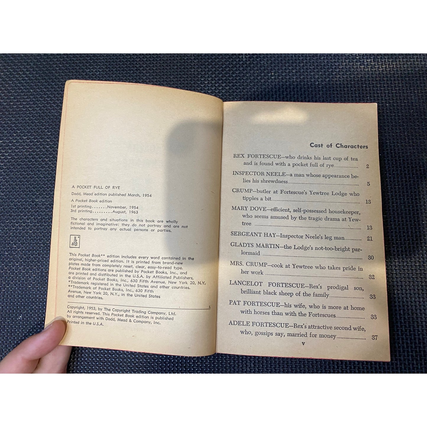 A Pocket Full of Rye - Agatha Christie - Miss Marple - Pocket Books Edition