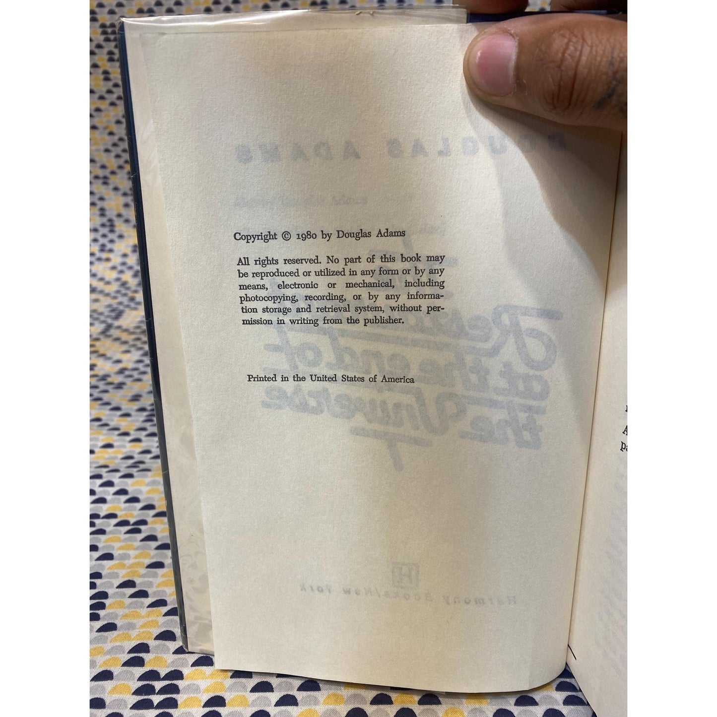 The Restaurant at the End of the Universe - Douglas Adams - Harmony Books - BCE