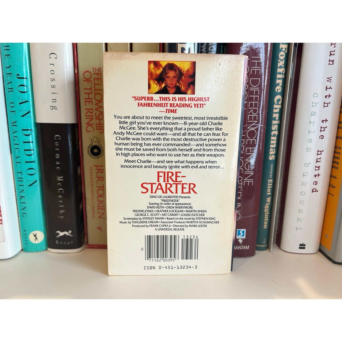 Firestarter- Stephen King - Movie Tie In Edition - Drew Barrymore - Signet Books