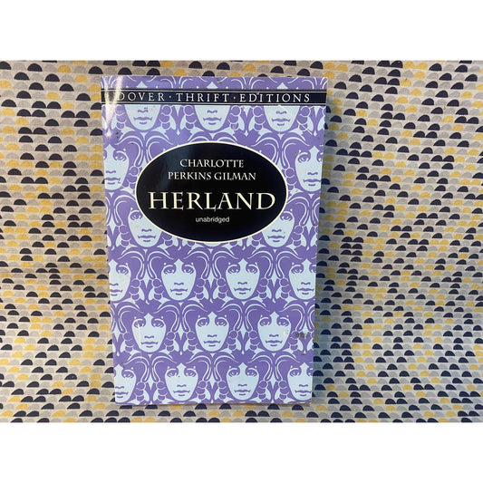 Herland - Charlotte Perkins Gilman - Vintage Paperback Book - Dover Thrift Edition