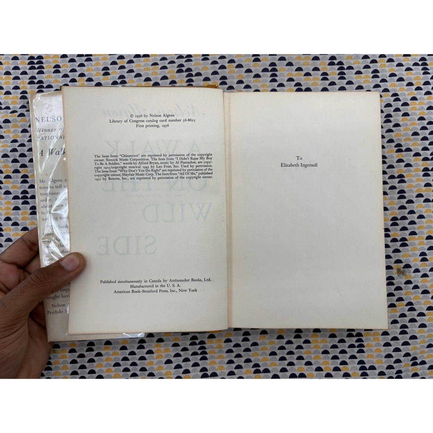 A Walk On The Wild Side - Nelson Algren - Farrar Straus - Hardcover - 1st Edition 1st Printing