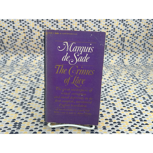 The Crimes Of Love - Marquis De Sade - Bantam Books - Paperback