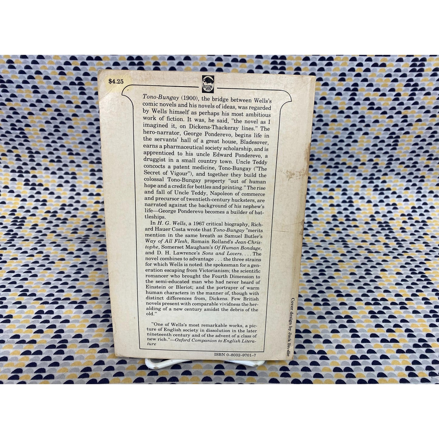 Tono-Bungay - H.G. Wells - Vintage Paperback - U of Nebraska Press